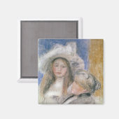 Pierre A Renoir | Berthe Morisot en haar dochter Magneet (Voorkant / Achterkant)