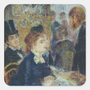 Pierre A Renoir Bij de auto? Vierkante Sticker