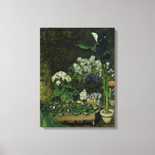 Pierre A Renoir   Bloemen in een Greenhouse Canvas Afdruk