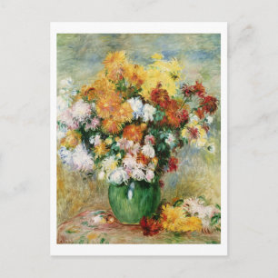 Pierre A Renoir   Bouquet Chrysanthemums Briefkaart