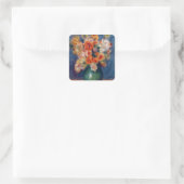 Pierre A Renoir | Bouquet Vierkante Sticker (Tas)