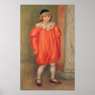 Pierre A Renoir   Claude Renoir in een clown costu Poster