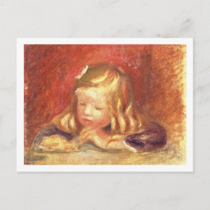 Pierre A Renoir Coco bij de tabel Briefkaart