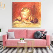 Pierre A Renoir | Coco bij de tabel Canvas Afdruk (Insitu (Woonkamer))