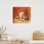 Pierre A Renoir | Coco bij de tabel Poster (Keuken)