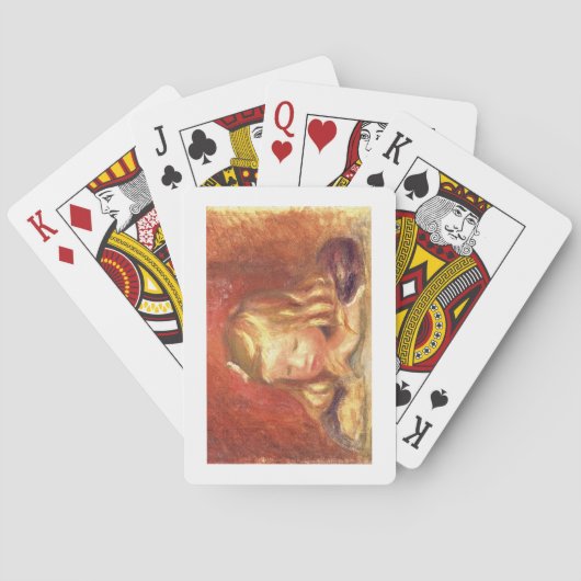 Pierre A Renoir | Coco bij de tabel Speelkaarten (Achterkant)