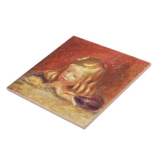 Pierre A Renoir | Coco bij de tabel  Tegeltje (Zijkant)