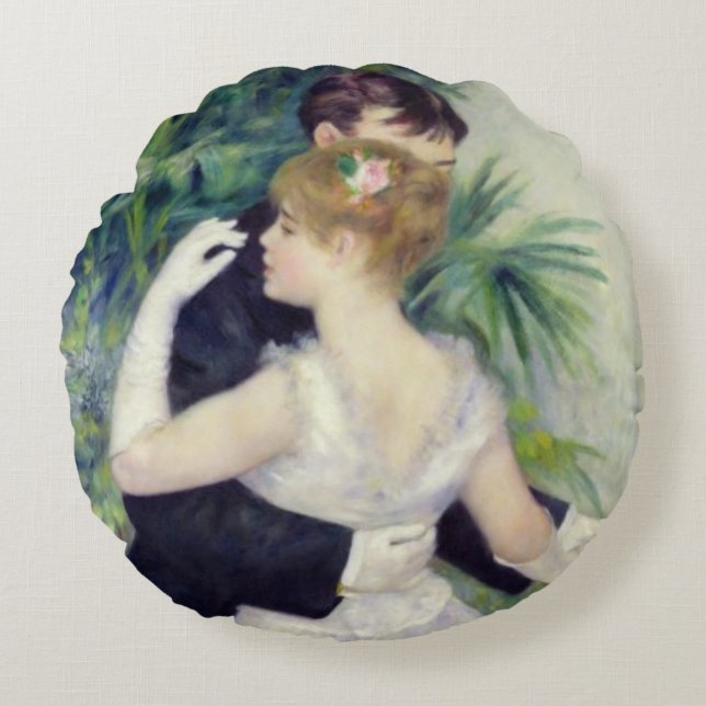 Pierre A Renoir | Dans in de stad Rond Kussen (Voorkant)