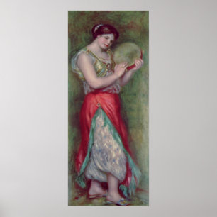 Pierre A Renoir   Dansmeisje met Tambourine Poster