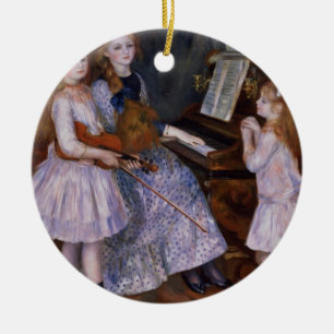 Pierre A Renoir   Daughters of Catulle Mendes Keramisch Ornament