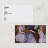Pierre A Renoir | Daughters of Catulle Mendes Visitekaartje (Voorkant / Achterkant)