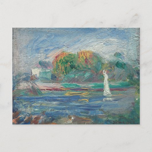 Pierre A Renoir | De blauwe rivier Briefkaart (Voorkant)