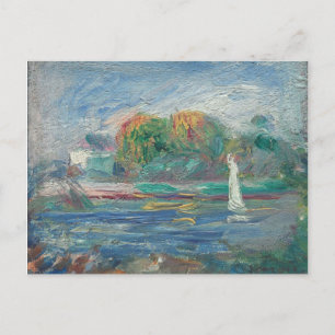 Pierre A Renoir   De blauwe rivier Briefkaart