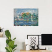 Pierre A Renoir | De blauwe rivier Poster (Thuiskantoor)
