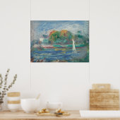 Pierre A Renoir | De blauwe rivier Poster (Keuken)
