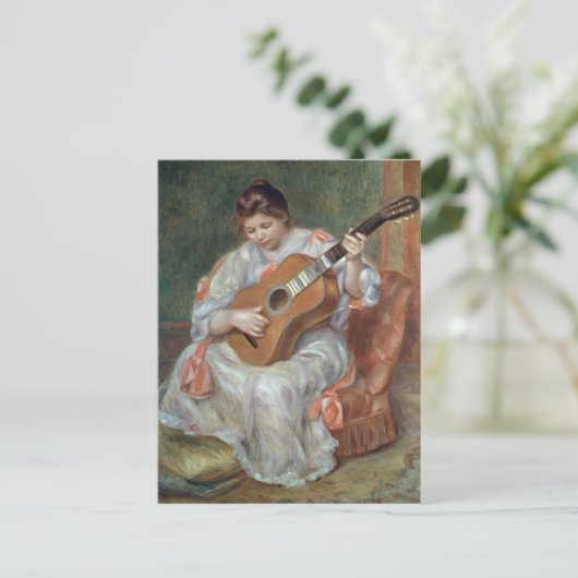 Pierre A Renoir | De gitaarspeler Briefkaart (Staand voorkant)