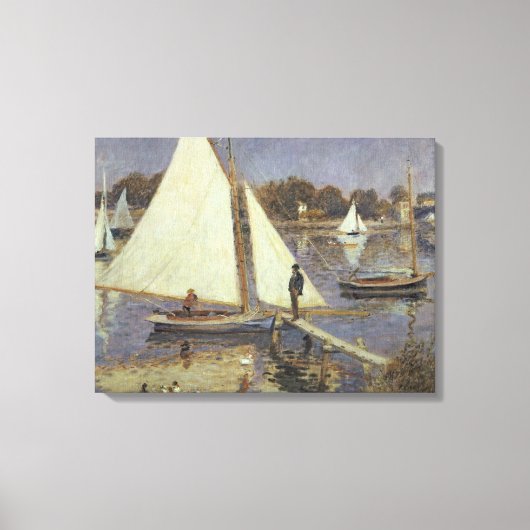 Pierre A Renoir | De Seine in Argenteuil Canvas Afdruk (Voorkant)
