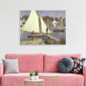 Pierre A Renoir | De Seine in Argenteuil Canvas Afdruk (Insitu (Woonkamer))