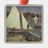 Pierre A Renoir | De Seine in Argenteuil Metalen Ornament (Voorkant)