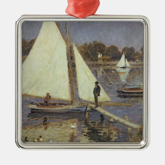 Pierre A Renoir | De Seine in Argenteuil Metalen Ornament (Voorkant)