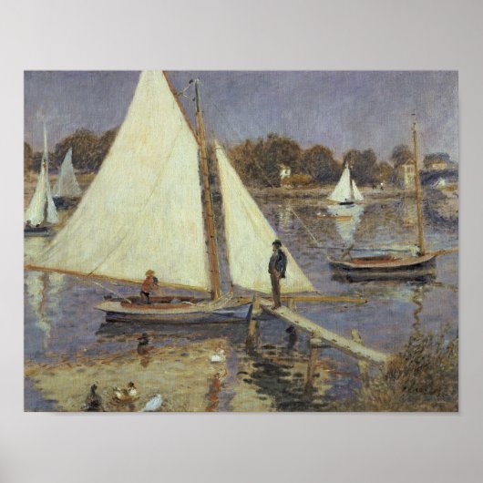 Pierre A Renoir | De Seine in Argenteuil Poster (Voorkant)