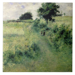 Pierre A Renoir De waterplaats Tegeltje