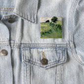 Pierre A Renoir | De waterplaats Vierkante Button 5,1 Cm (In situ)