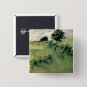 Pierre A Renoir | De waterplaats Vierkante Button 5,1 Cm (Voorkant /achterkant)