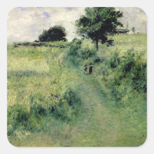 Pierre A Renoir | De waterplaats Vierkante Sticker (Voorkant)
