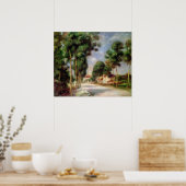 Pierre A Renoir | De weg naar Essoyes Poster (Keuken)