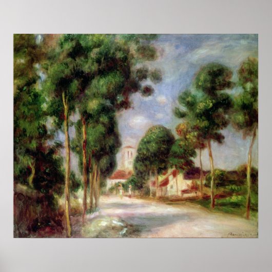 Pierre A Renoir | De weg naar Essoyes Poster (Voorkant)