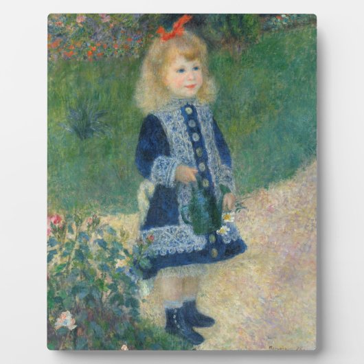 Pierre A Renoir | Een meisje met een drinkwatervoo Fotoplaat (Voorkant)