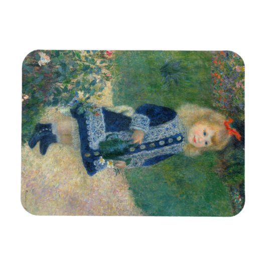 Pierre A Renoir | Een meisje met een drinkwatervoo Magneet (Horizontaal)