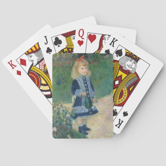 Pierre A Renoir| Een meisje met een waterkering Pokerkaarten (Achterkant)