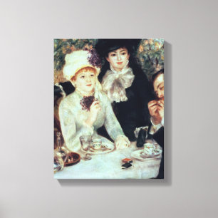 Pierre A Renoir   Eind van Luncheon Canvas Afdruk