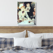 Pierre A Renoir | Einde van de lunch Canvas Afdruk (Insitu (Slaapkamer))