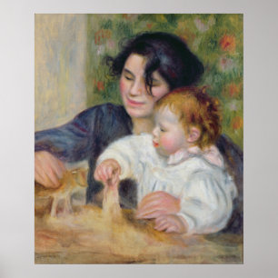 Pierre A Renoir   Gabrielle en Jean Poster