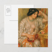 Pierre A Renoir | Gabrielle met juwelen Briefkaart (Voorkant / Achterkant)
