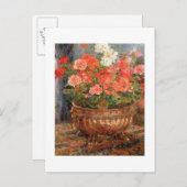 Pierre A Renoir | Geraniums in een koperbekken Briefkaart (Voorkant / Achterkant)