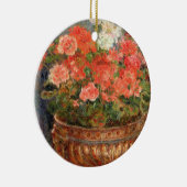 Pierre A Renoir | Geraniums in een koperbekken Keramisch Ornament (Rechts)