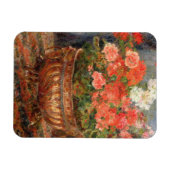 Pierre A Renoir | Geraniums in een koperbekken Magneet (Horizontaal)