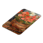 Pierre A Renoir | Geraniums in een koperbekken Magneet (Linkerzijde)