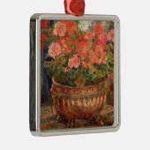 Pierre A Renoir | Geraniums in een koperbekken Metalen Ornament (Rechts)