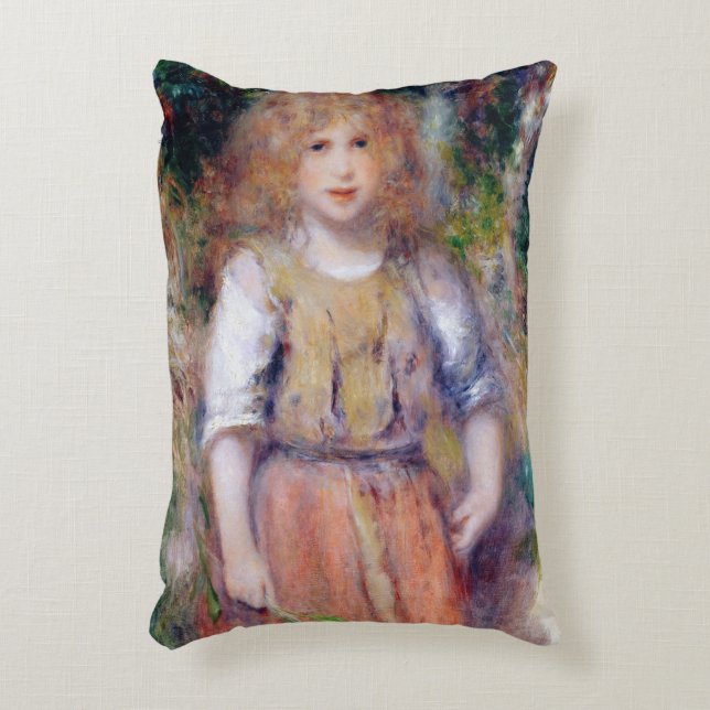 Pierre A Renoir | Gypsy Girl Decoratief Kussen (Voorkant(Verticaal))