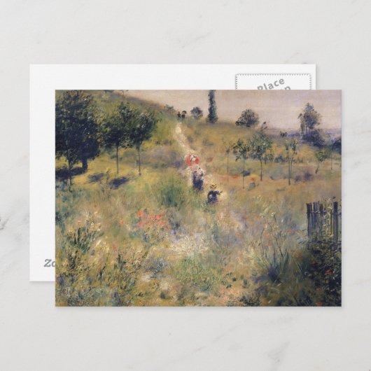 Pierre A Renoir | Het pad door de lange gras Briefkaart (Voorkant / Achterkant)