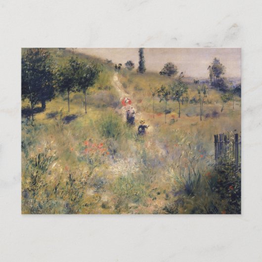 Pierre A Renoir | Het pad door de lange gras Briefkaart (Voorkant)