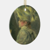Pierre A Renoir | Het witte Pet Keramisch Ornament (Rechts)