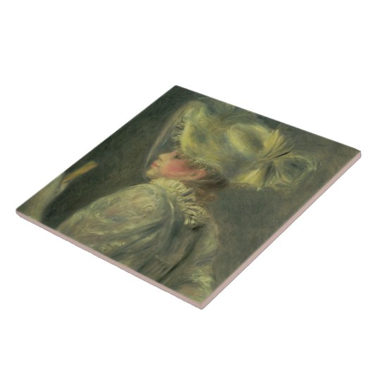 Pierre A Renoir | Het witte Pet Tegeltje (Zijkant)