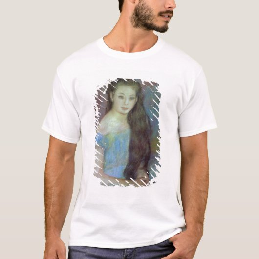 Pierre A Renoir | Jonge meid met blauwe ogen T-shirt (Voorkant)