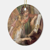 Pierre A Renoir | Jonge meisjes in de Piano Keramisch Ornament (Links)